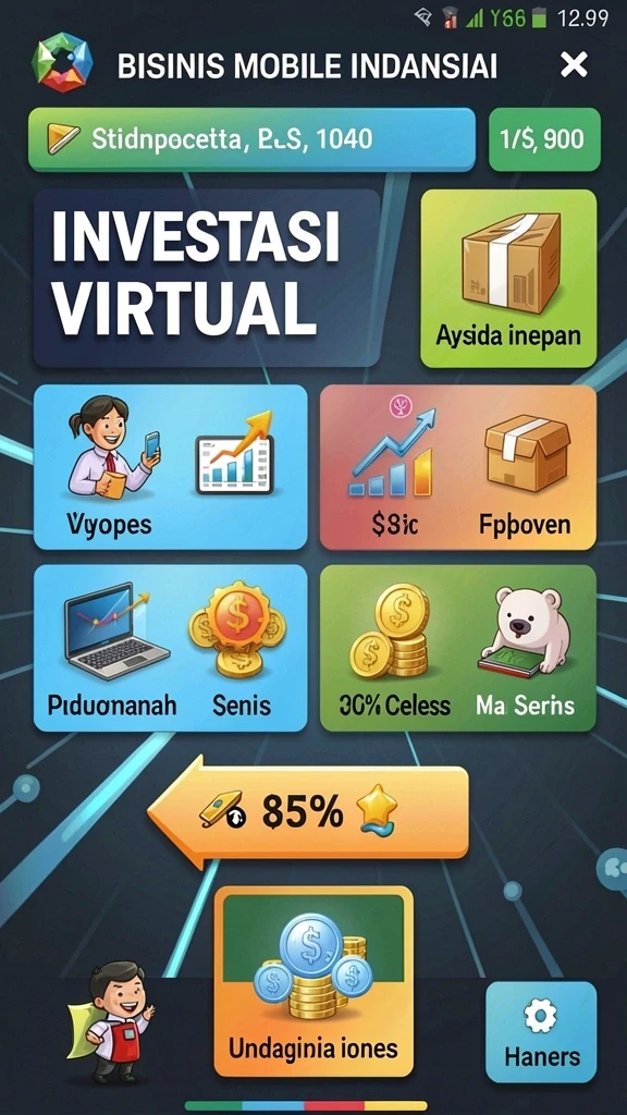 Screenshot aplikasi 99RP menunjukkan tampilan antarmuka yang menarik.