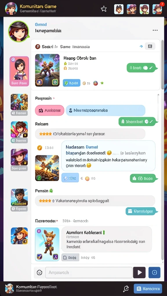 Tampilan antarmuka pengguna yang menarik dan modern.