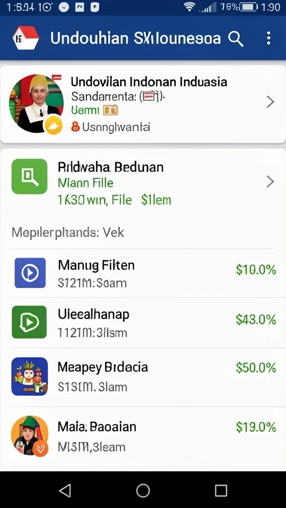 Tampilan antarmuka yang intuitif dan menarik.