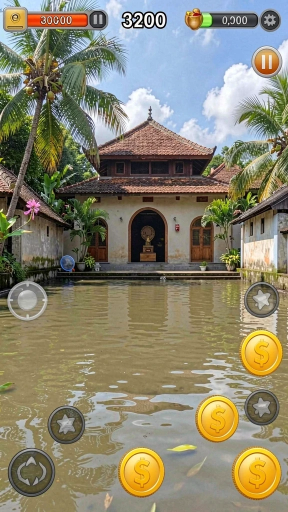 Tampilan utama aplikasi dengan desain yang menarik.