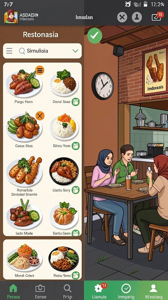 Tampilan grafis yang memukau dan penuh warna.