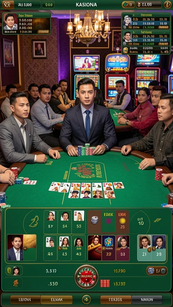 Fitur interaktif untuk berkomunikasi dengan pemain lain.