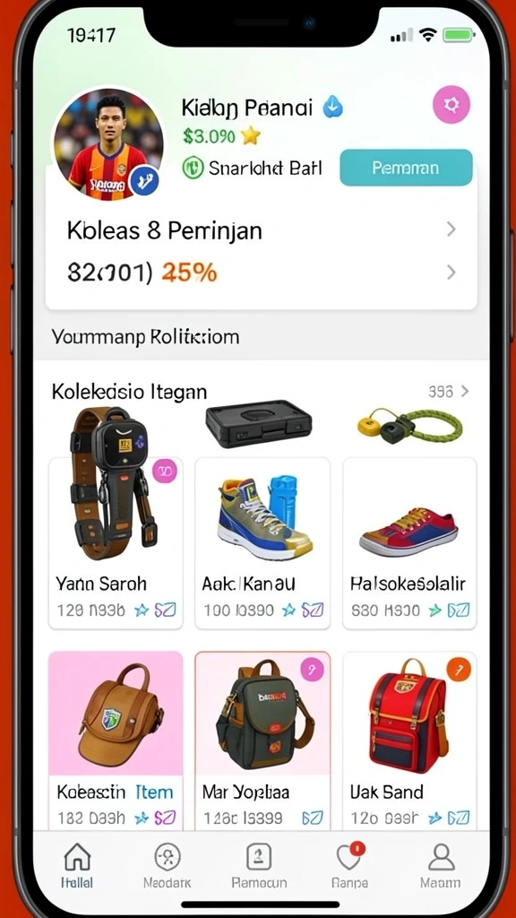 Tampilan awal aplikasi yang menarik.