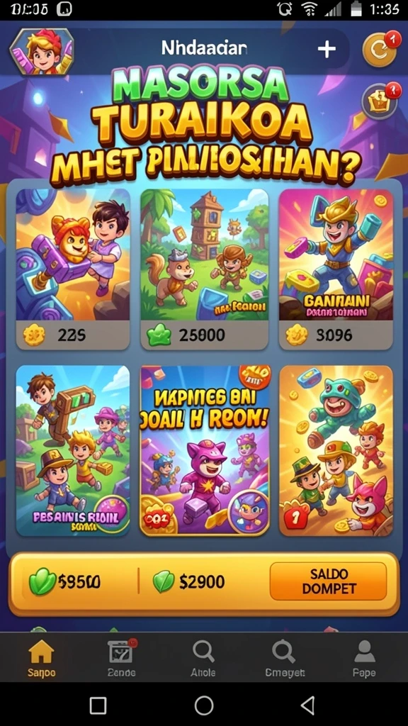 Level yang penuh tantangan dan rintangan menarik.