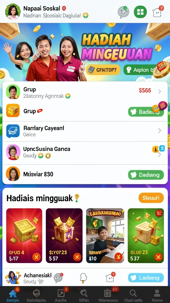 Fitur turnamen yang menambah tantangan dan keseruan.