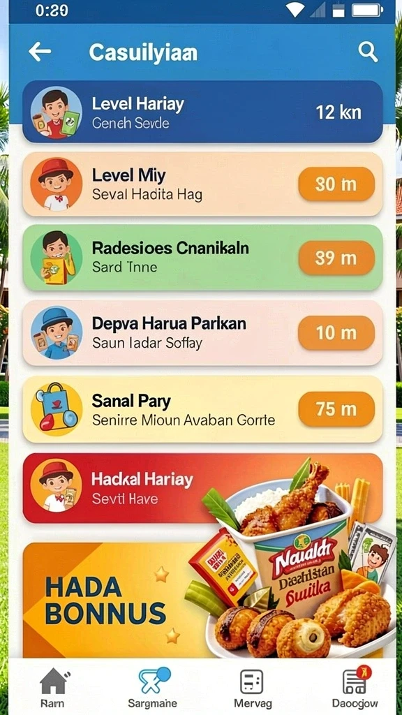 Layar permainan saat aksi mendebarkan dan penuh tantangan.