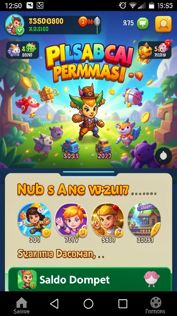 Tampilan awal aplikasi yang menarik dan user-friendly.