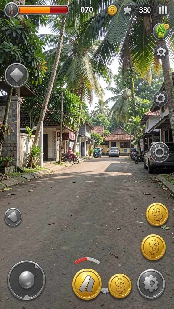 Momen seru dalam permainan yang penuh tantangan.