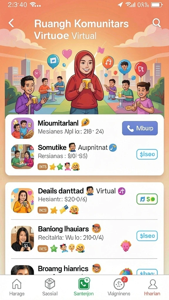 Screenshot menampilkan papan skor dan leaderboard yang kompetitif.