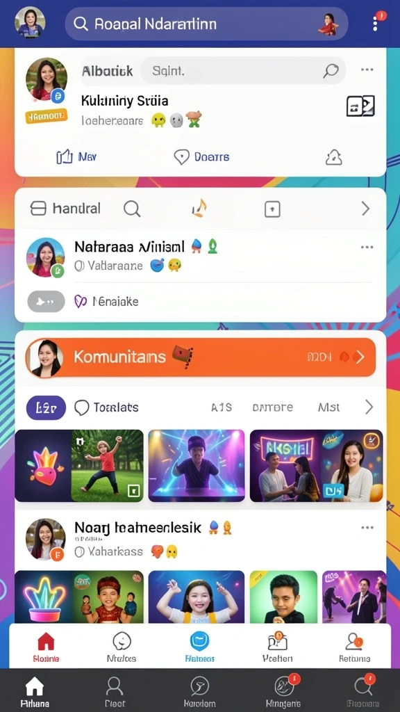 Fitur sosial untuk berkompetisi dengan teman.