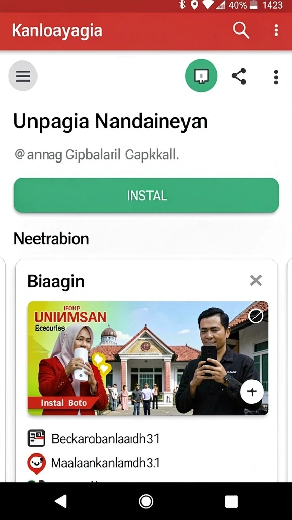 Tampilan antarmuka pengguna yang ramah dan menarik.
