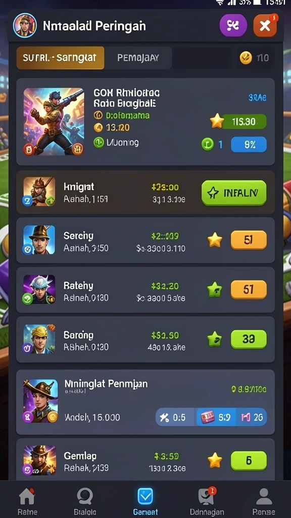 Tangkapan layar menunjukkan berbagai permainan slot menarik di NAGA11.