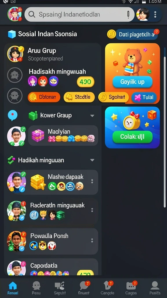 Tampilan antarmuka yang intuitif dan menarik.