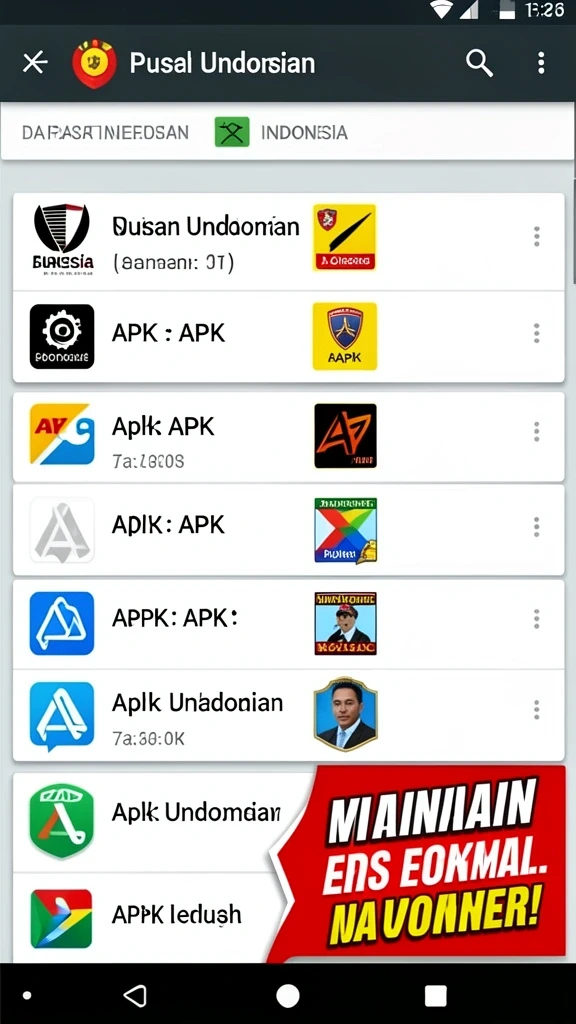 Tampilan utama aplikasi RAJACLUB yang menawan.