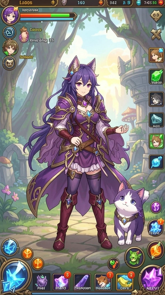 Screenshot dari level tantangan yang menegangkan.