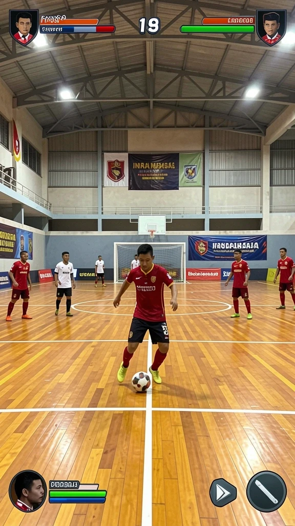 Tangkapan layar level yang menampilkan grafis menawan dan detail.