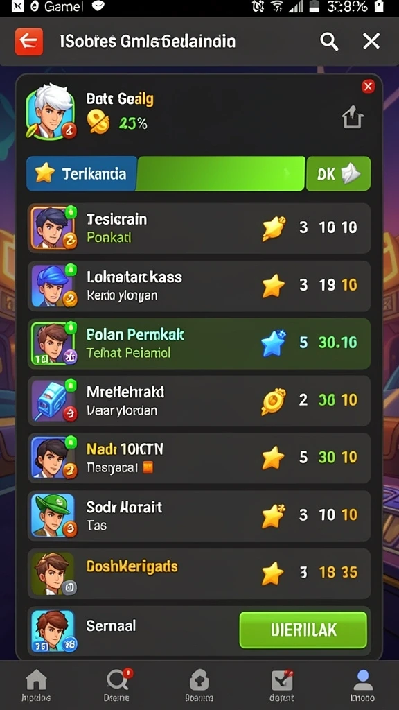 Tampilan awal yang menarik dan user-friendly.