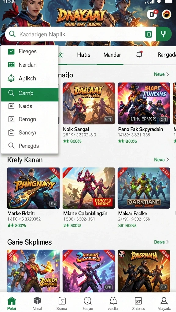 Tampilan antarmuka yang ramah pengguna dan menarik.