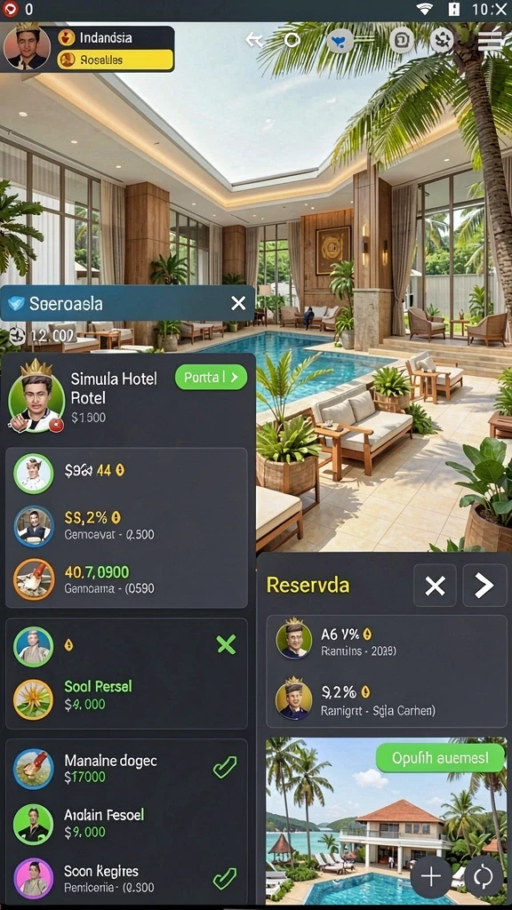 Tampilan awal game yang menarik dan user-friendly.