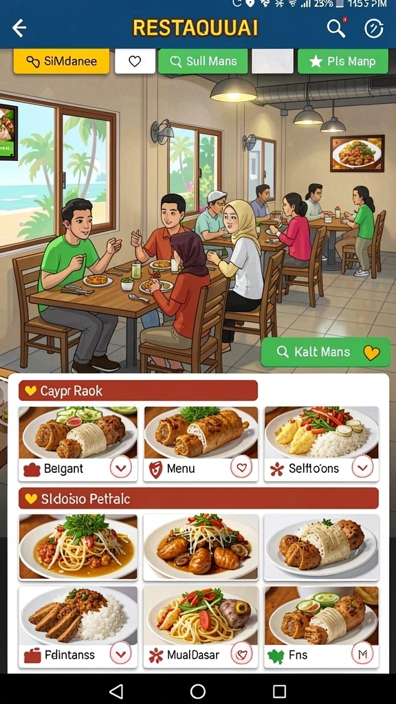 Tampilan antarmuka yang menarik dan user-friendly.