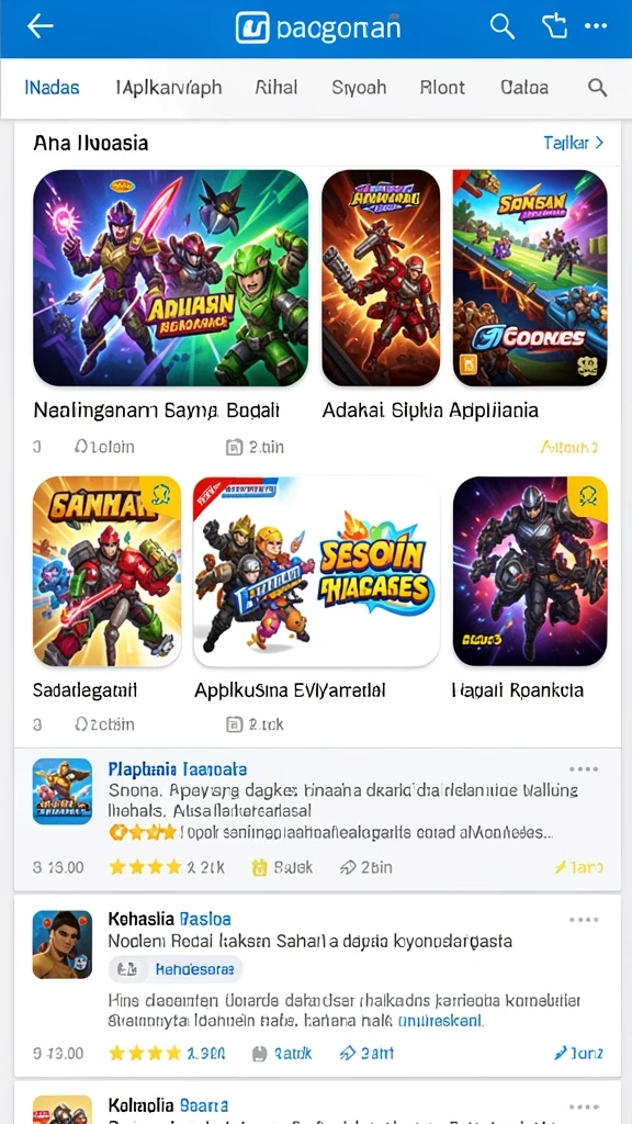 Tampilan antarmuka yang menarik dan modern.