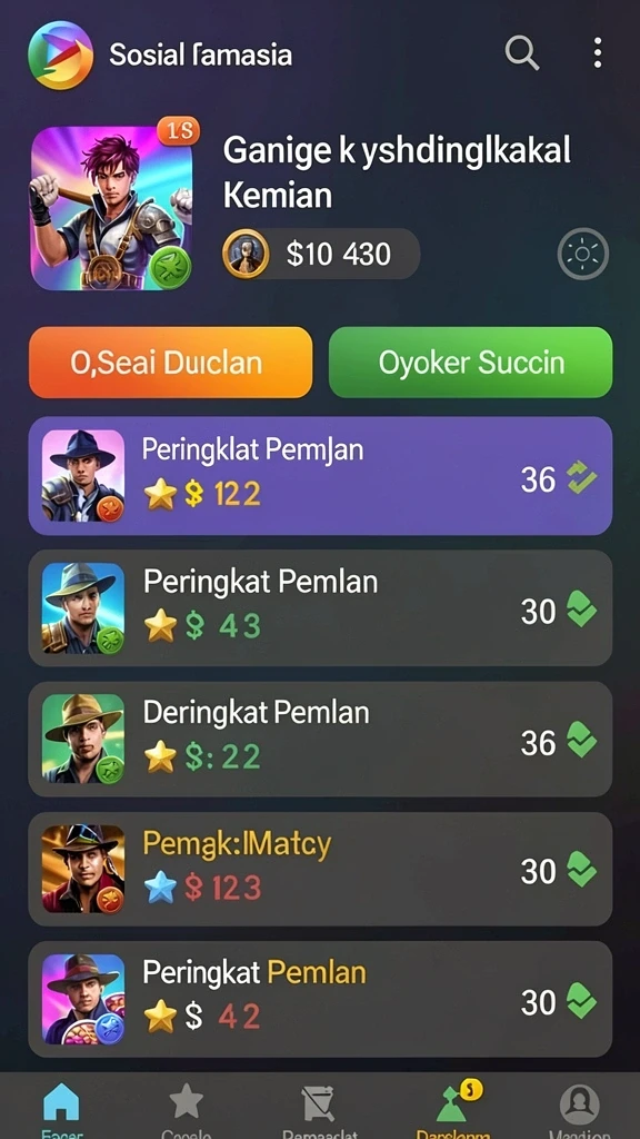 Tampilan awal yang menarik dan mudah dipahami.